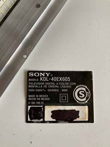 Set O Kit Cintas Led O Backlight Led Sony Kdl-40ex605 (Usado)