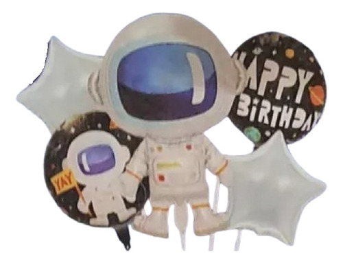 Kit De Globos Astronauta 5 Pzs