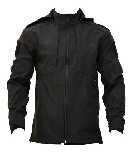 Campera Impermeable Hombre Con Capucha Softshell Alcatraz