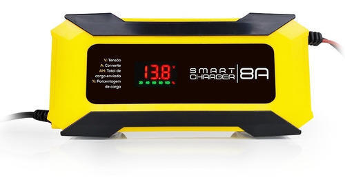 Imagem 7 de 9 de Carregador De Bateria Portatil Carro Moto 12v 8ah Automotivo
