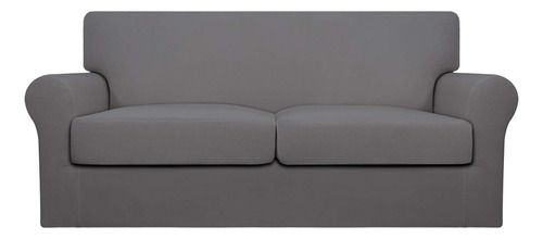H Funda De Sofá De Forro Polar Elástico, Fácil De Usar, 3