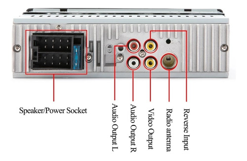 Imagen 4 de 7 de Radio Multimedia Pantalla 4.1 1 Din Con Camara De Reversa