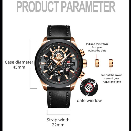 Reloj Deportivo De Acero Inoxidable Va Va Voom 2311 Con Cale