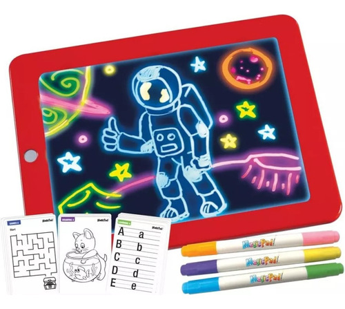 Pizarra Mágica Para Dibujar Didáctica Infantil Niños Luz Led