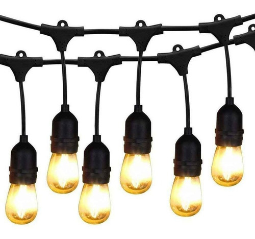 Luces Guirnaldas Tendales 10 Mts 20 Focos 4w Vintage 