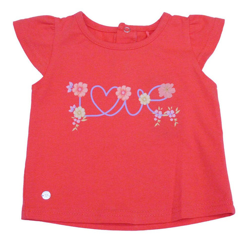 Polera Bebe Niña Coral Pillin