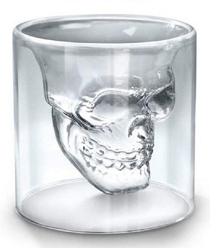 Copa Calavera Shot Vidrio 3d 25ml