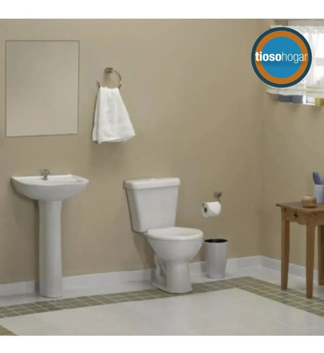 Imagen 4 de 10 de Inodoro Corto Sanitario Onix Mochila Colgar Loza Tapa Baño