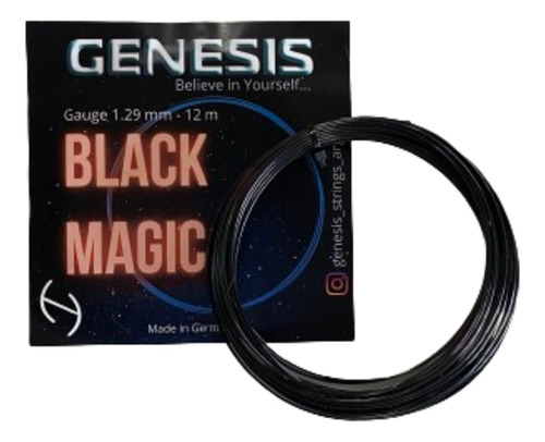 Set Individual Tenis Cuerda Genesis Black Magic 1.29 Mm