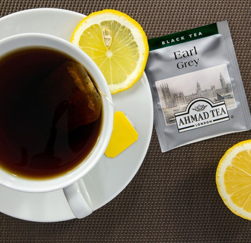 Ahmad Tea Earl Grey Te Negro Con Bergamota 100 Bolsitas