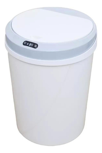 Lixeira 12l Linda Automática Sensor Cozinha Banho Escritório Cor Branco
