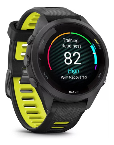 Garmin Forerunner 265s Preto Com Amarelo Tela Amoled 42mm