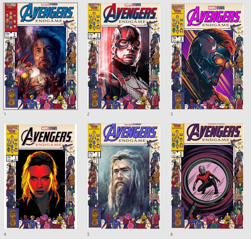 Pack 10 Posters Super Heoes De Marvel A4