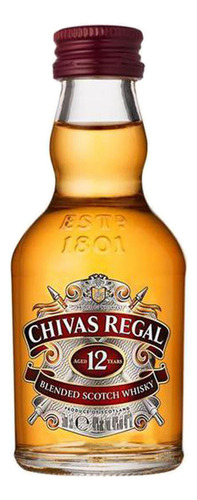 Whisky Chivas Regal Blended 12 Anos 50ml - Mini Lembrancinha
