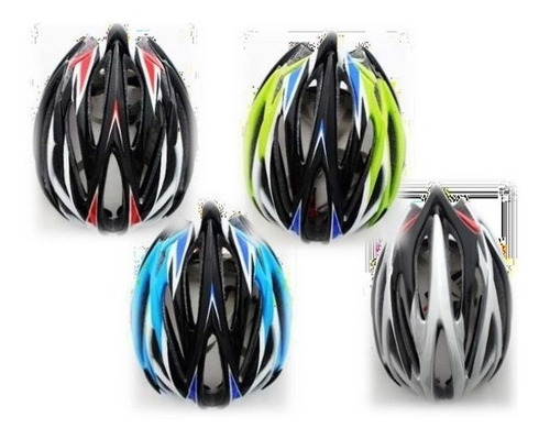 Casco Para Bicicleta Sencillo Ranuras Largas  Rompe Vientos