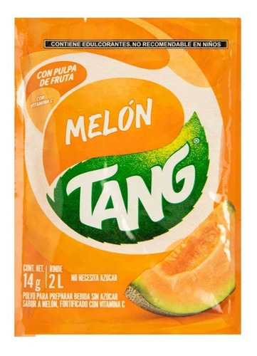 Bebida En Polvo Tang Sabor Melon De 14g