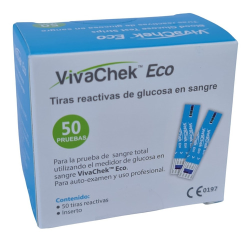 50 Tiras Para Glucometro Vivacheck Eco 