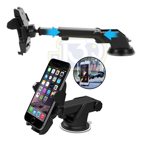 Imagen 1 de 1 de Soporte Celular Automovil Extensible Rotacion 360° Movil