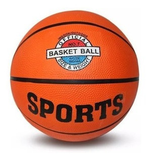 Balón De Basket Básquet Baloncesto Cuero De Caucho Número 7 