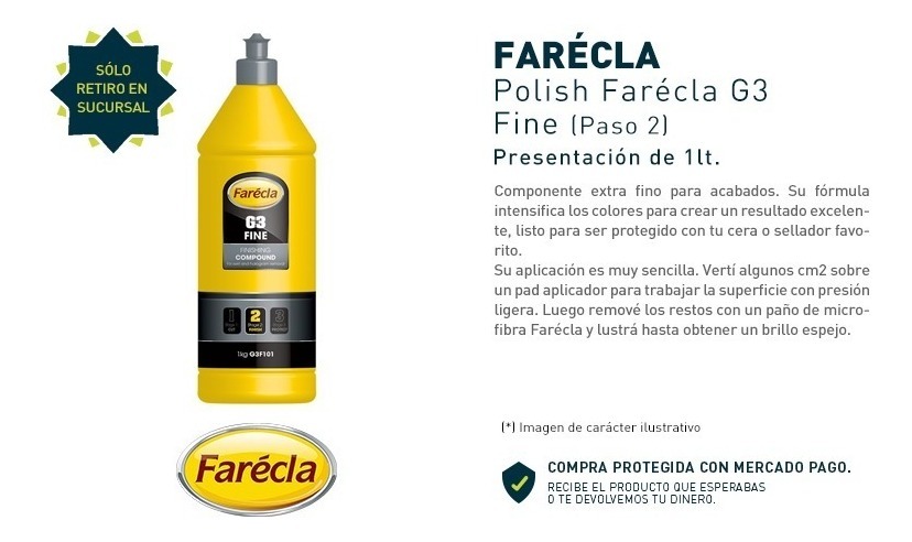 Polish Farecla G3 Fine Abrillantador 1 Lt Ogus P2 Mercado Libre