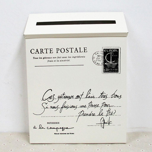 Postal Correio Europeia Com Fechadura De Parede S De Bege