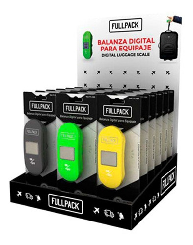 Balanza Digital Fullpack Portátil Para Valija Varios Colores