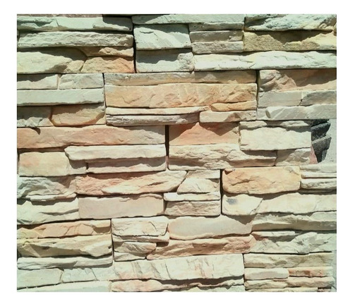 Revestimiento Pared Simil Piedra Ecostone Andes Marfil