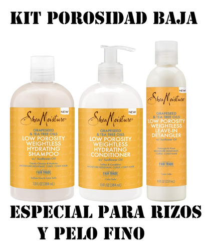 Shea Moisture Porosidad Baja - mL a $948