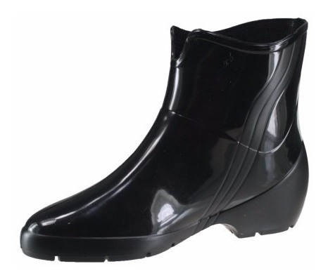 Bota Galocha Preta Feminina Borracha Limpeza Diária Chuva | Mercado Livre