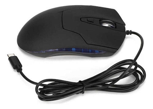 Mouse Wired Usb-c Retroiluminado 1600dpi 6 Botones