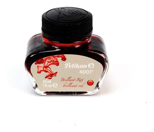 Tinta para pluma estilográfica 4001 30 ml Pelikan Red 301036