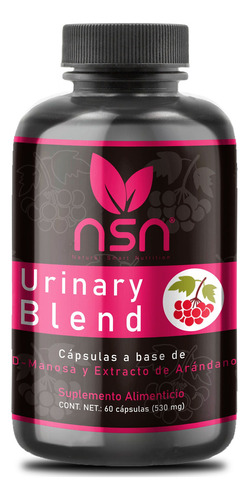 Natural Smart Nutrition Urinary Blend | Extracto De Arandano, D- Manosa, Vit C Sin sabor