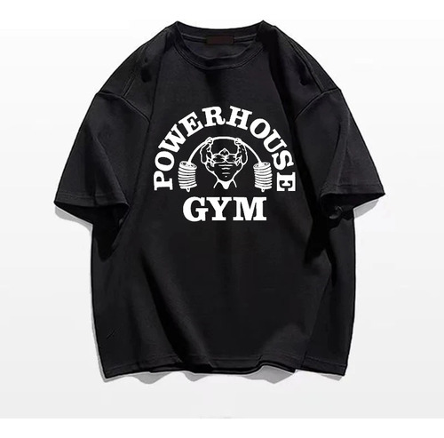 Camiseta De Algodón Con Estampado Gráfico Gym Powerhouse