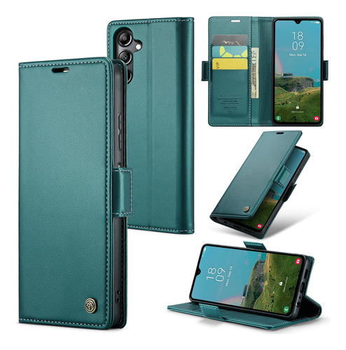 Funda Cartera Para Galaxy A05s Case, Premium Pu Leather Flip