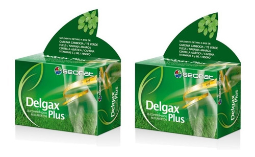 Delgax Plus X60 Comprimidos Plan Adelgazante Quema Grasa