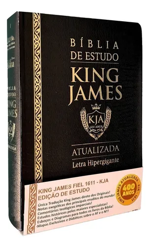 Bíblia De Estudo King James Atualizada - Capa Luxo - Grande