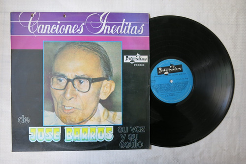 Vinyl Vinilo Lp Acetato Jose Barros Canciones Ineditas Cumbi