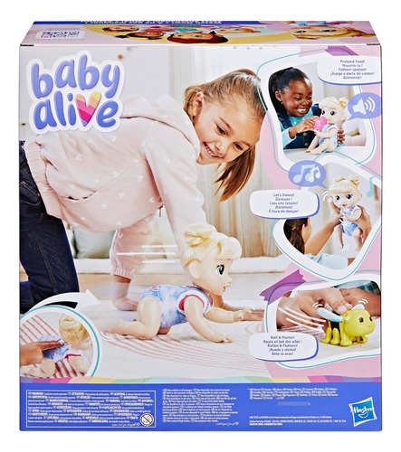 Baby Alive Gatea Y Juega Con Sonidos Muñeca Hasbro