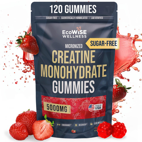 Creatina Cecowise Gummies Wellness, 5000 mg, gomitas