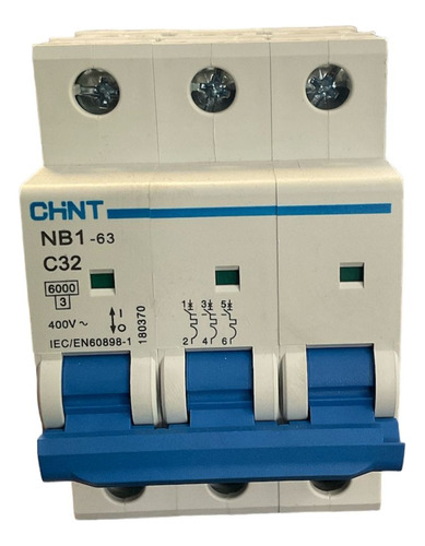 Breaker Termomagnético Riel 3x32a Icc:6ka Chint