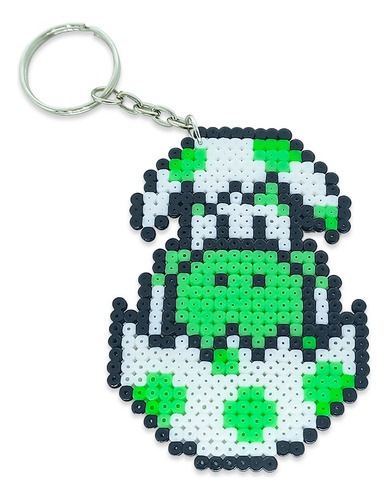 Chaveiro Pixel Art (hama Bead) Yoshi Super Mario