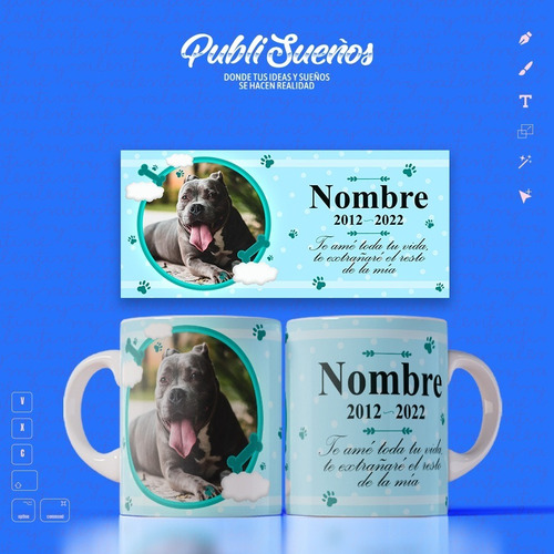 Imagen 3 de 10 de Plantillas Funebres Perritos / Cod0133