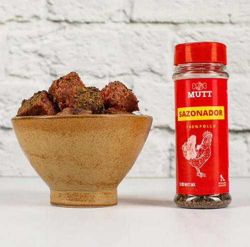 Imagen 2 de 5 de Sazonador Mutt De Pollo Para Croquetas De Perro 100% Natural