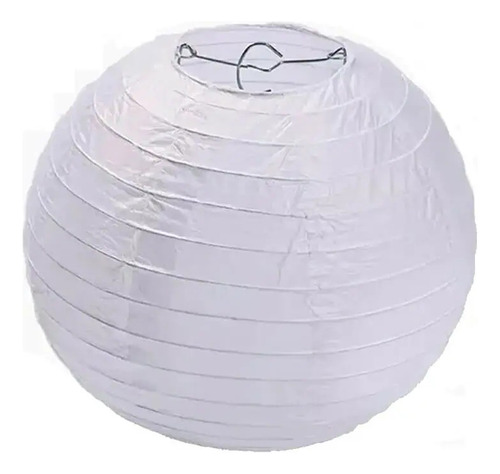 100 Pantalla Lampara China Blanca De Papel 20 Cm 8 Pulgadas