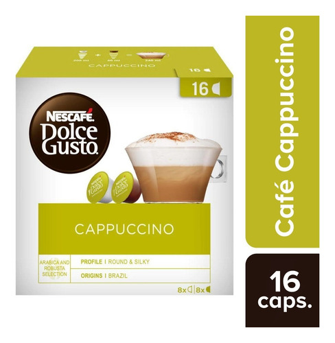 Cápsulas Dolce Gusto Café Cappuccino 16 Un.
