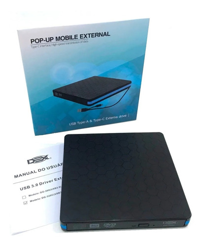 Imagem 7 de 7 de Gravador E Leitor Externo Dvd Cd Usb 3.0 Slim Portátil Drive