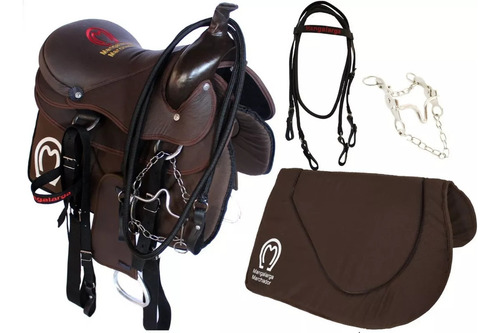 Imagen 2 de 2 de Montura Americana + Manta + Freno ( No En Stock )