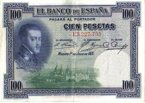 Espanha - 100 Pesetas De 1.925 - Sob