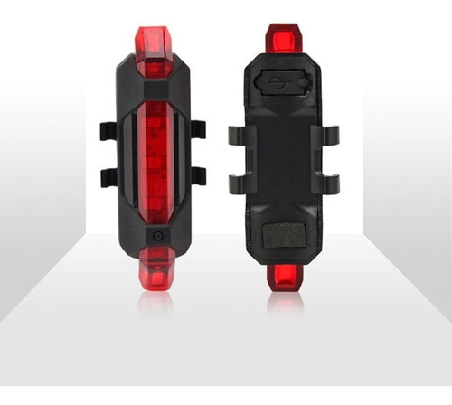 Kit Farol Bike C/ Buzina Recarregável + Sinalizador Traseiro