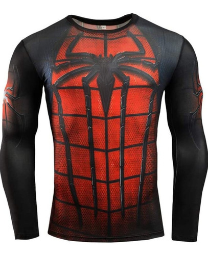 Spiderman - Playera Licra Tobey Manga Larga 01